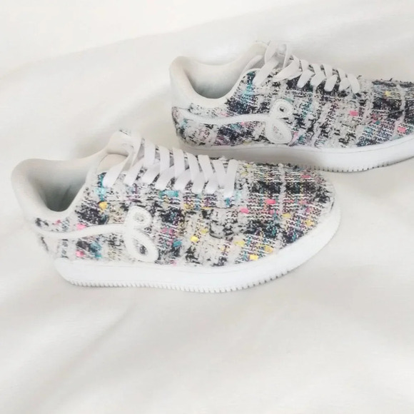 John Geiger GF-01*LIMITED EDITION*tweed boucle sneakers EUC - Picture 4 of 9